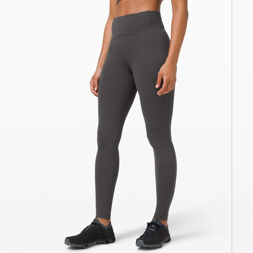 Lululemon Swift Speed High Rise Tight 28”  Graphite Grey Size 10 EUC